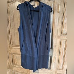 Lilla P  Hooded Drape Cardigan